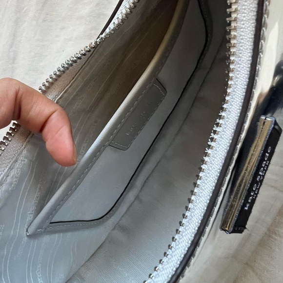 Kate Spade Sam Icon Metallic Silver Shoulder Bag - Picture 3 of 4